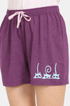 Rosaline Joy Sticks Knit Cotton Shorts (Pack of 2) - Blue Purple — thumbnail 6
